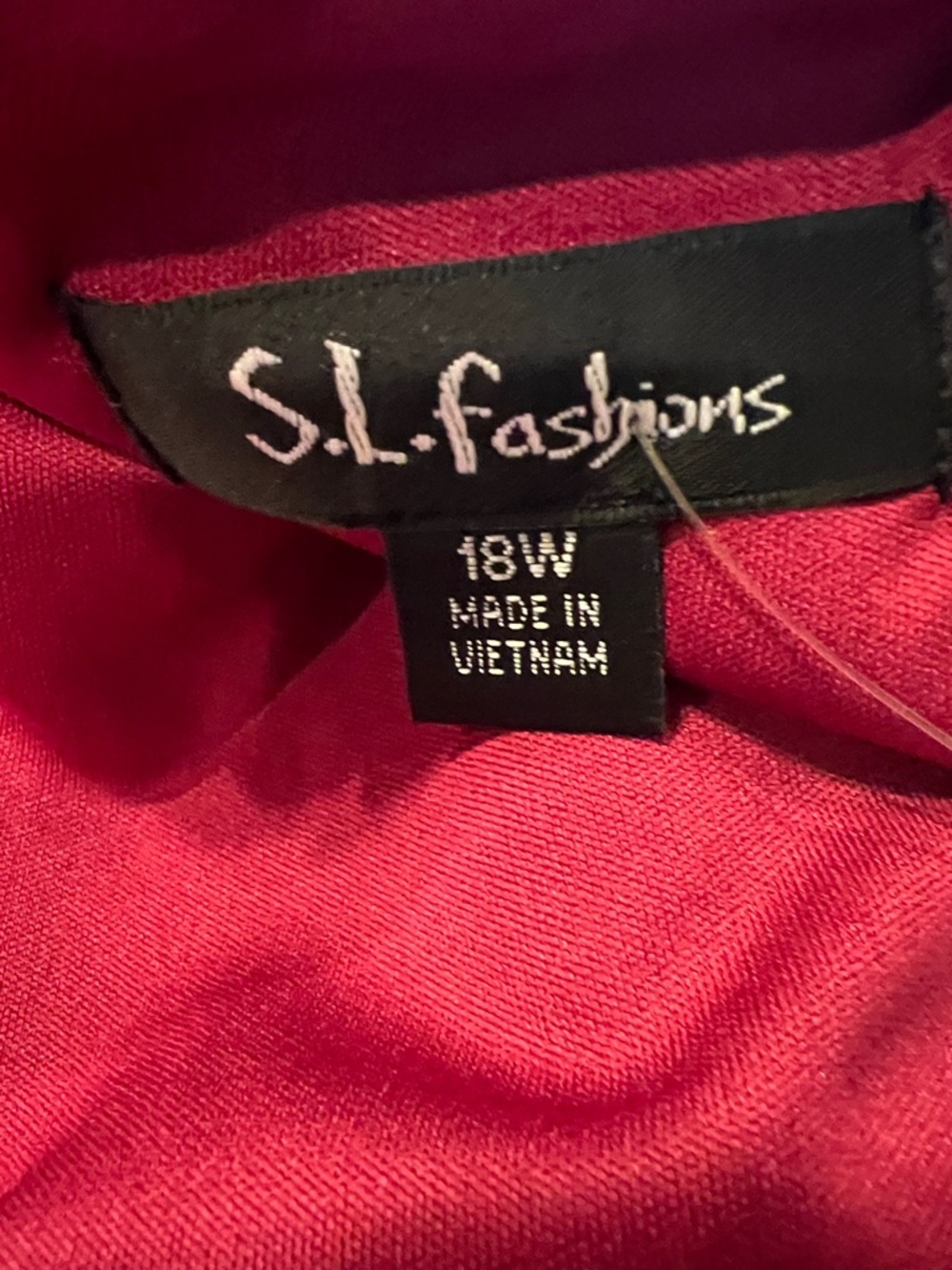 S.L. Fashions Hot Pink Layered Midi Dress with Embellished Straps - Picture 10 of 11